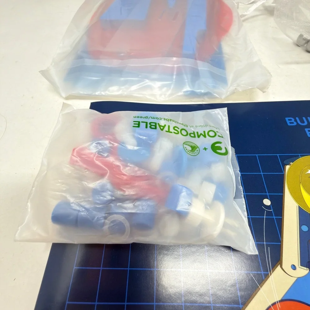 CrunchLabs Trampoline Toss STEM Build Box Kids Yellow Red Blue Mark Rober Kit